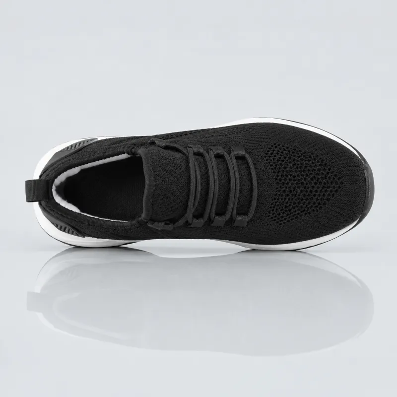 Messina black height-increasing sneakers +7.5 cm