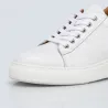 Sova White Leather women's height-increasing shoes +3.0''