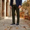 Men's wedge sneakers | Black +2.4" | Mario Bertulli