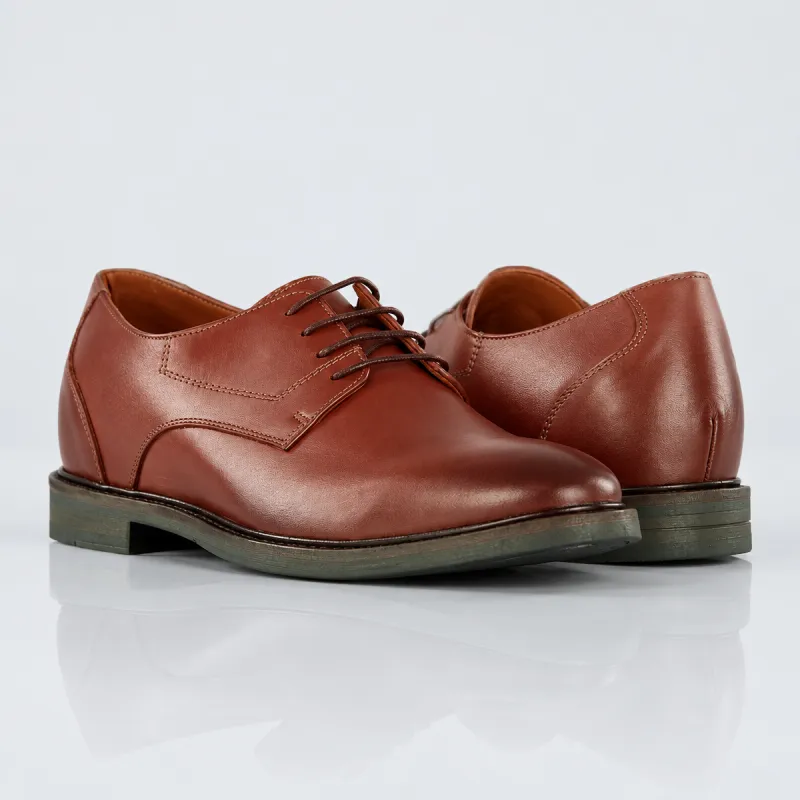 Men's platform Derby shoe | brown +3.0'' | Mario Bertulli