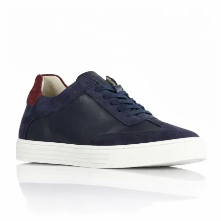 Treviso Navy Height-Boosting Sneakers +2.4"