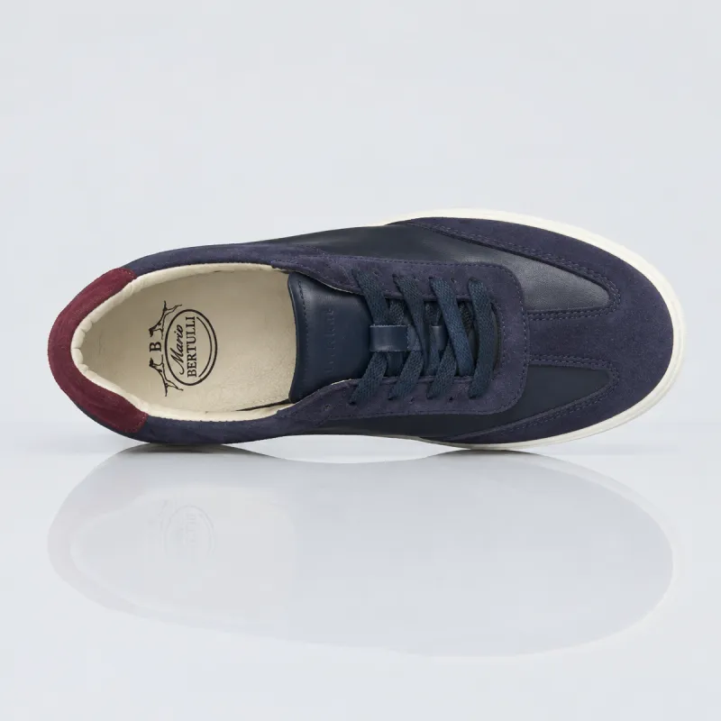 Treviso Navy Height-Boosting Sneakers +2.4"
