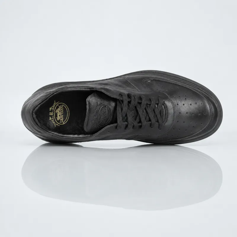 Sneaker wedge heel Men | Black +3.6'' | Mario Bertulli