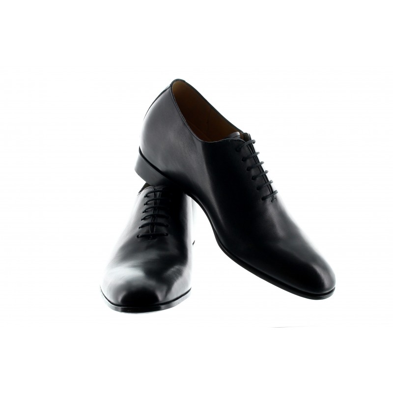 Men Oxford Shoes - Black - Full grain calf leather - +2.4'' / +6 CM - Luxury - Mario Bertulli