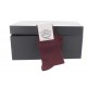Bordeaux scottish lisle thread socks - Luxury Socks Men - from Mario Bertulli - Elevator Shoe specialist