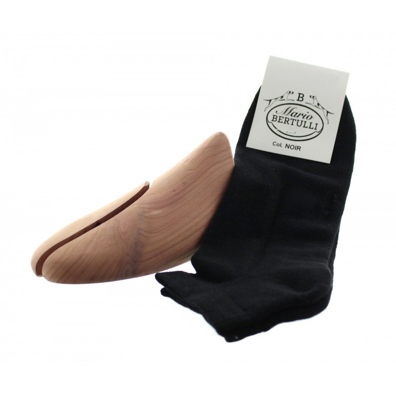 Sport socks black - Luxury Sports Socks from Mario Bertulli - specialist in height increasing shoes