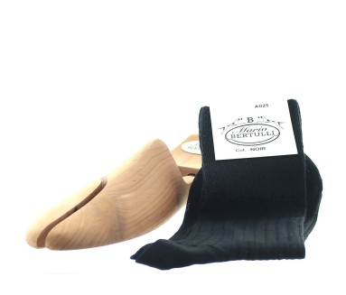 Black wool socks - Luxury Wool Socks Men from Mario Bertulli - specialist in height increasing shoes