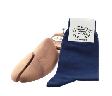 Blue sea Scottish lisle thread socks - Scottish Thread Socks from Mario Bertulli - specialist in height increasing shoes