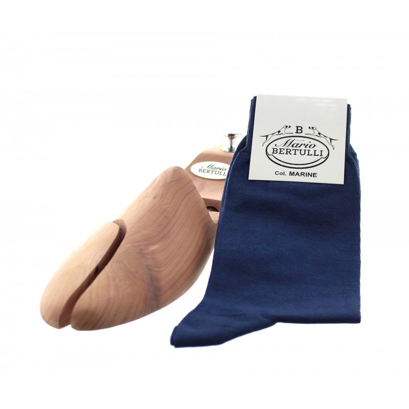 Blue sea Scottish lisle thread socks - Scottish Thread Socks from Mario Bertulli - specialist in height increasing shoes