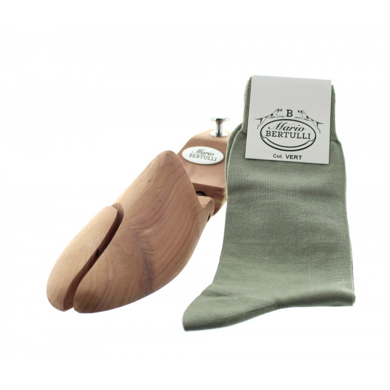 Green Scottish lisle thread socks - Scottish Thread Socks from Mario Bertulli - specialist in height increasing shoes