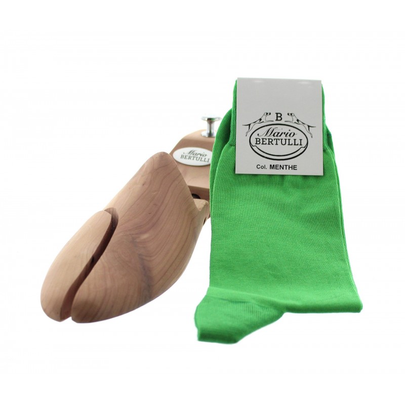 Mint Scottish lisle thread socks - Scottish Thread Socks from Mario Bertulli - specialist in height increasing shoes