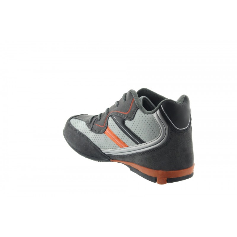 Height Increasing Sports Shoes Men - Dark gray - Nubuk / Leather - +2.6'' / +6,5 CM - Sport - Mario Bertulli