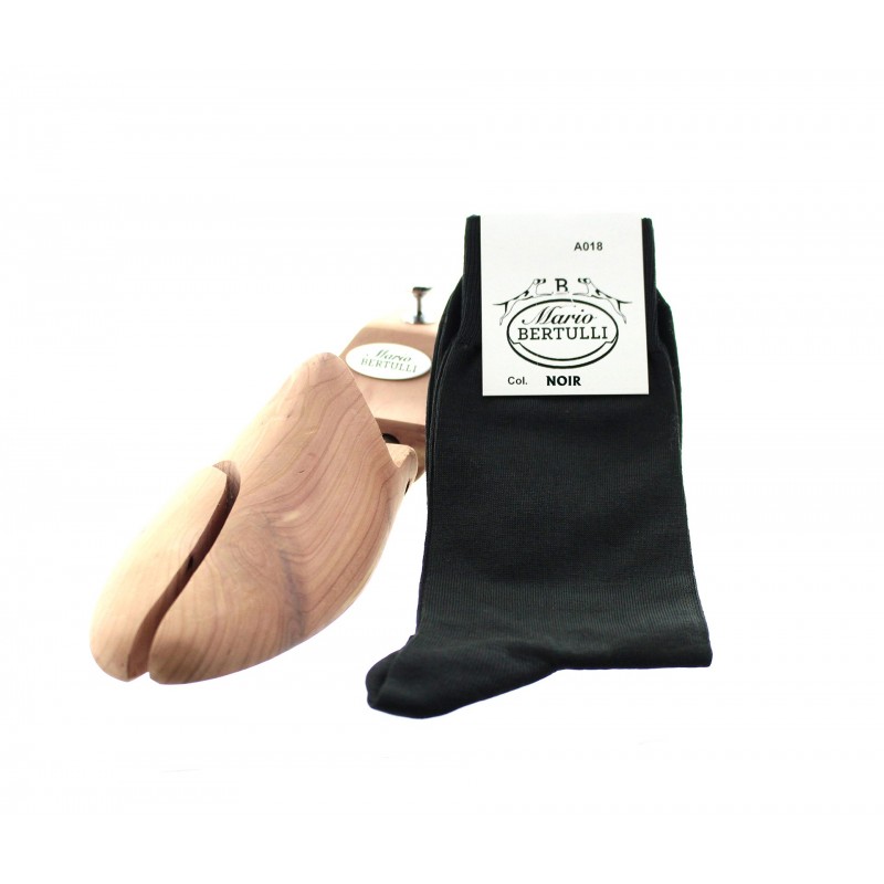 Black Scottish lisle thread socks - Scottish Thread Socks from Mario Bertulli - specialist in height increasing shoes
