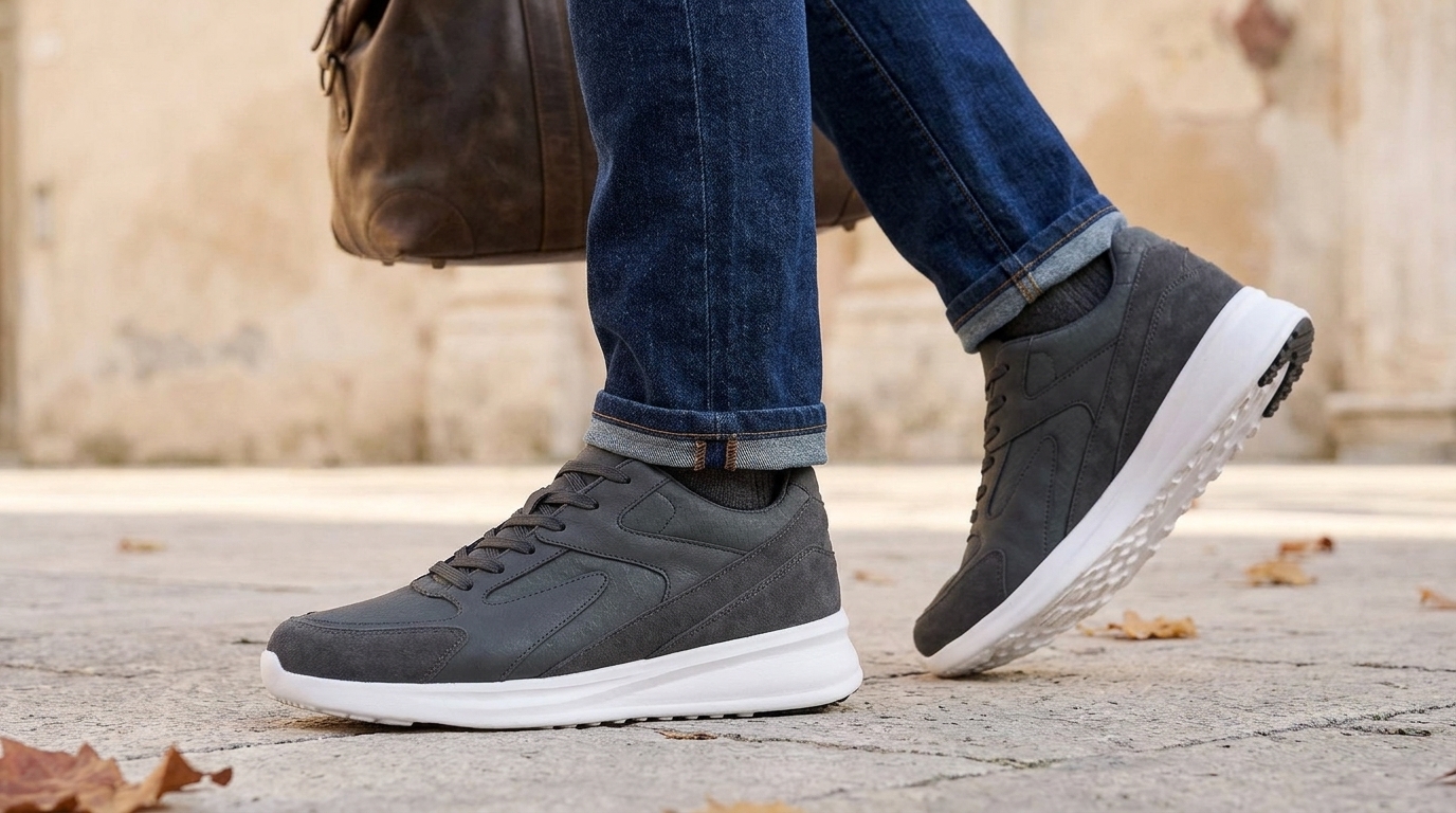 Veroli Elevated Sneakers Dark Gray +2.8''