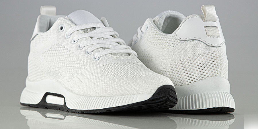 Baskets with raised sole Anzio white +2.2''